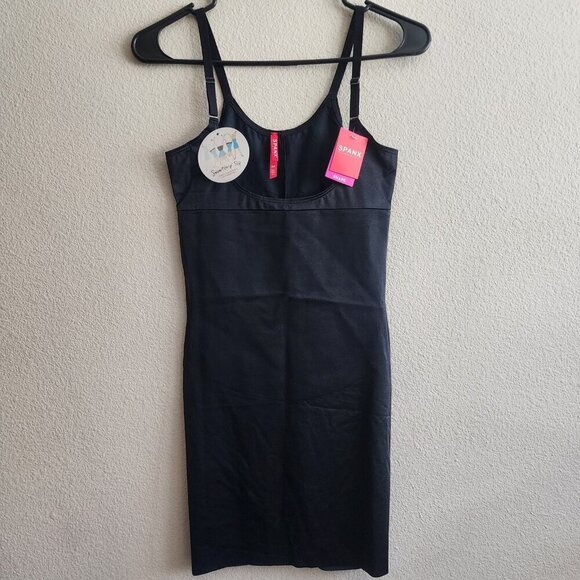 Spanx Other - Spanx SmartGrip Slip Womens Small Black Open-Bust Shaping Slip Adjustable Straps